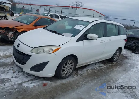 2012 Mazda Mazda5 Sport из США, поврежденный, VIN JM1CW2BL6C0124440